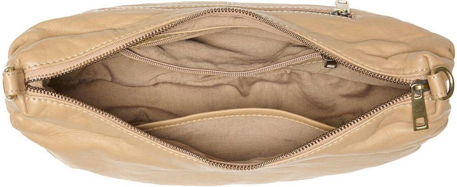 Chabo Bags leren crossbody tas Bobby Banana beige - Foto 3
