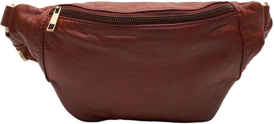 Chabo Bags leren crossbody tas Bristol roodbruin