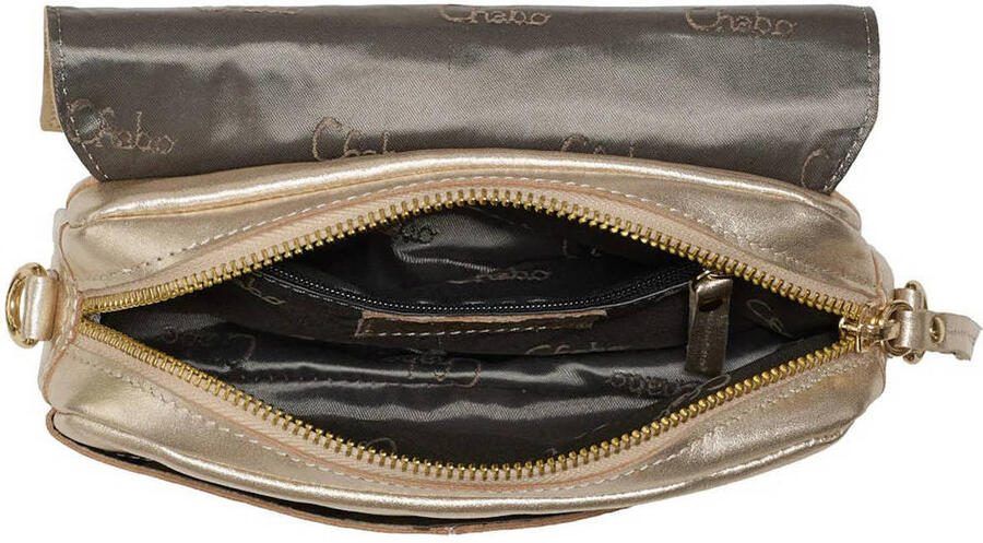 Chabo Bags leren crossbody tas Rio Romy goudkleurig - Foto 3
