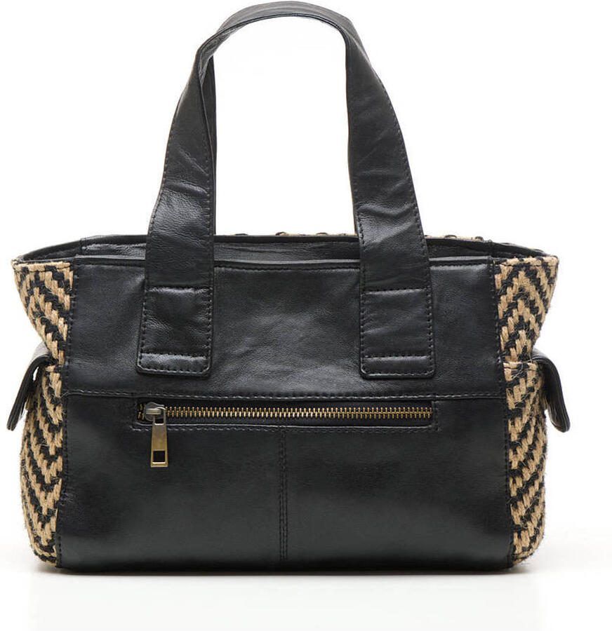 Chabo Bags leren crossbody tas Romio Jaquard zwart - Foto 2