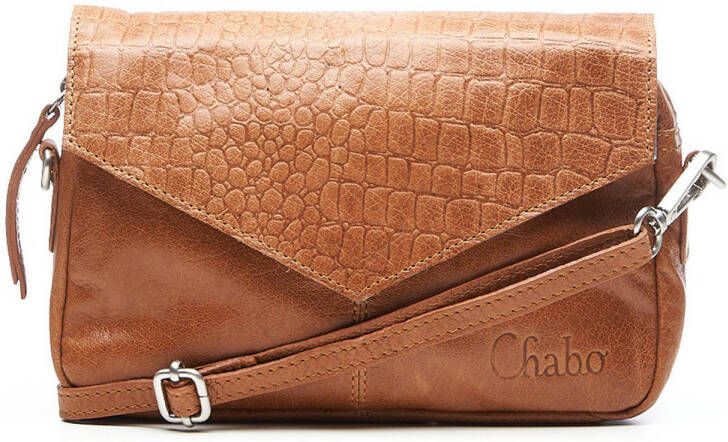 Chabo Bags leren crossbody tas Rio Romy cognac