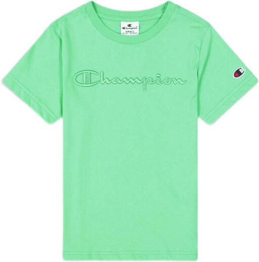 Champion T-shirt met logo groen