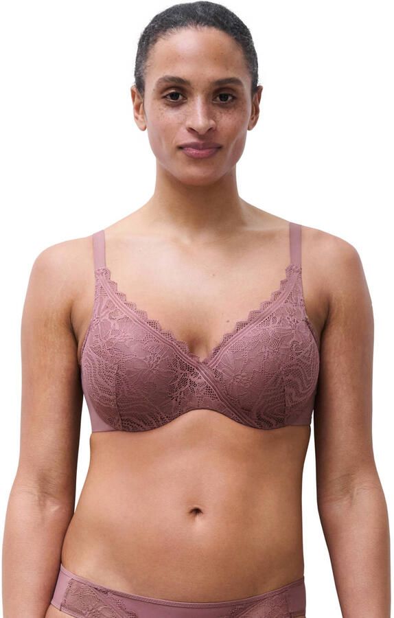 Chantelle EasyFeel Floral Touch beugelbh oudroze