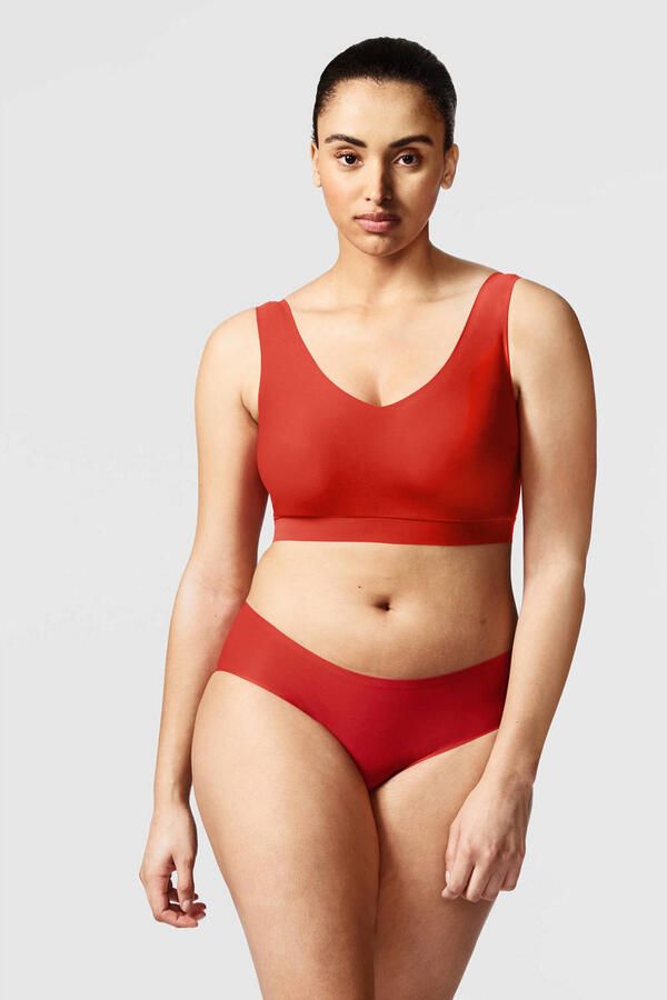 Chantelle seamless voorgevormde bh top Soft Stretch rood - Foto 2