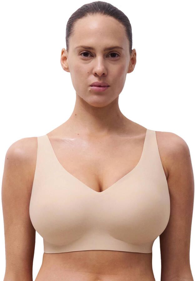 Chantelle seamless voorgevormde bh zonder beugel Soft Stretch Power beige