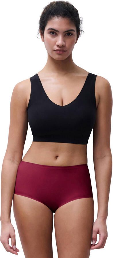 Chantelle Soft Stretch seamless one size maxislip donkerrood