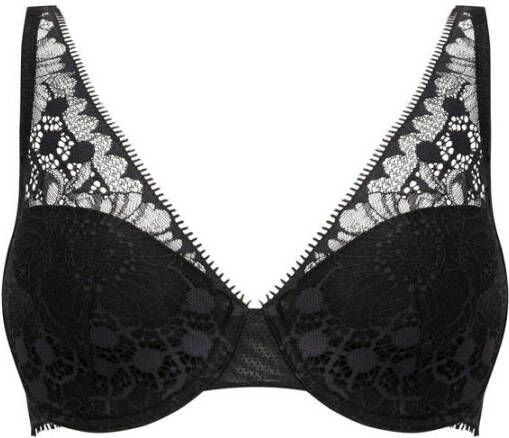 Chantelle Kanten Beugel BH met Strik Detail Black Dames