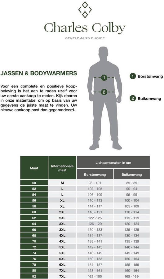 Charles Colby gilet DUKE DANIEL Plus Size donkerblauw - Foto 2