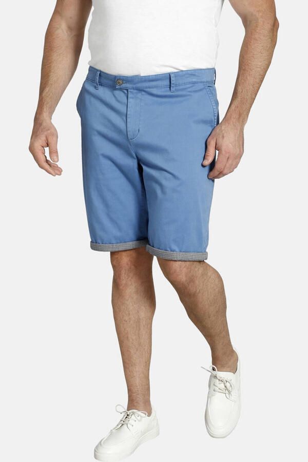 Charles Colby +FIT Collectie loose fit short BARON CIRK Plus Size blauw