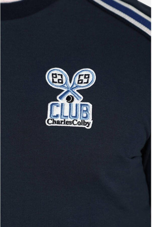 Charles Colby +FIT Collectie sweater EARL BRODIE Plus Size donkerblauw - Foto 2