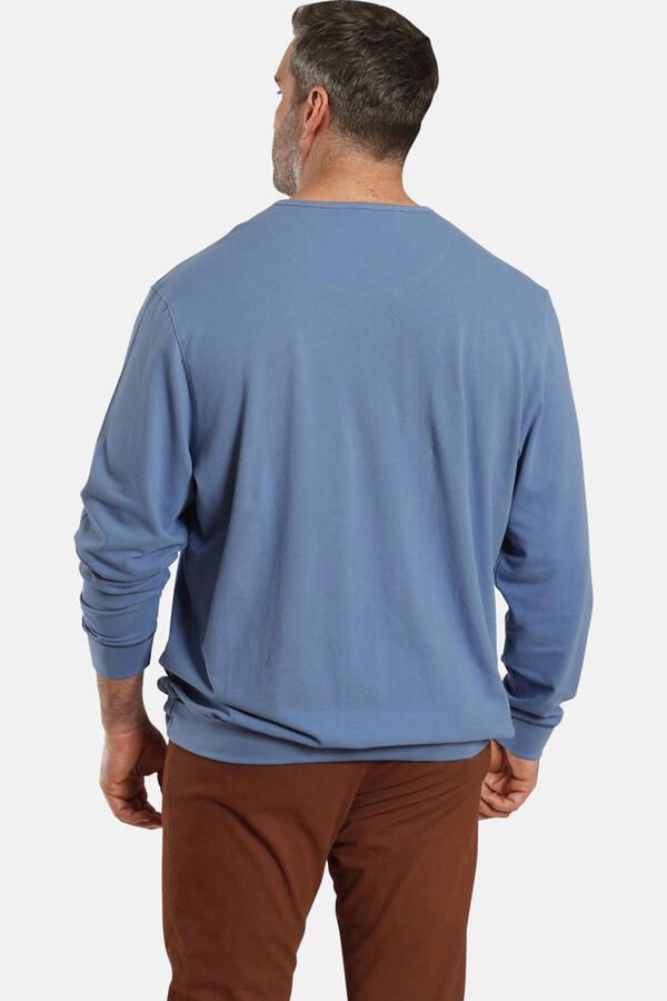 Charles Colby +FIT Collectie sweater EARL QUILLANS Plus Size blauw