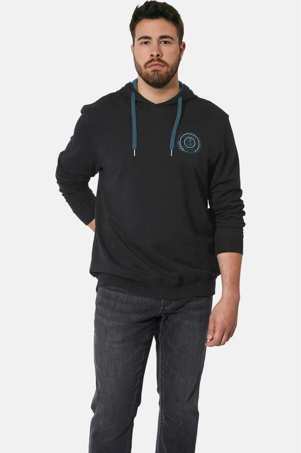 Charles Colby hoodie EARL TODD Plus Size zwart
