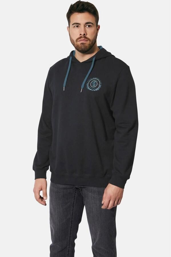 Charles Colby hoodie EARL TODD Plus Size zwart - Foto 2