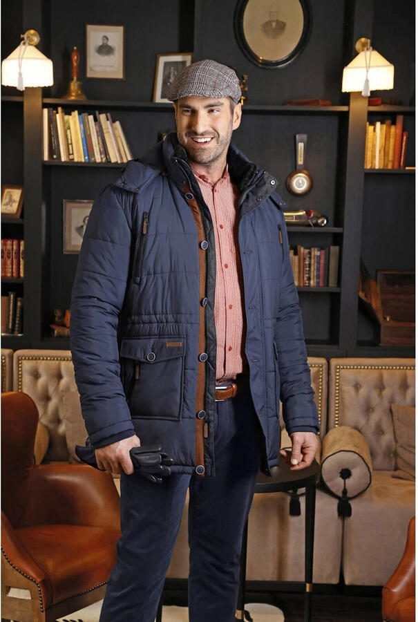 Charles Colby jas SIR HORACE Plus Size donkerblauw - Foto 2