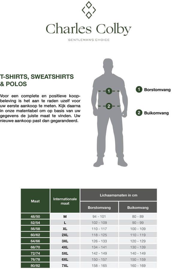 Charles Colby Poloshirt met lange mouwen EARL CHAD met dubbele kraag - Foto 2