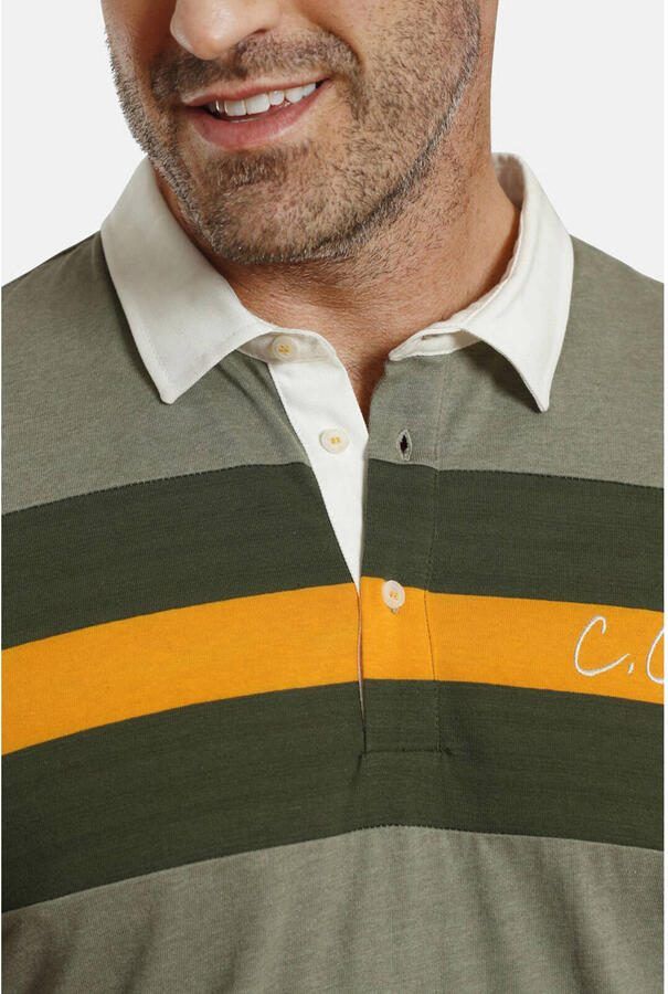 Charles Colby sweater EARL GARWY Plus Size olijfgroen - Foto 3