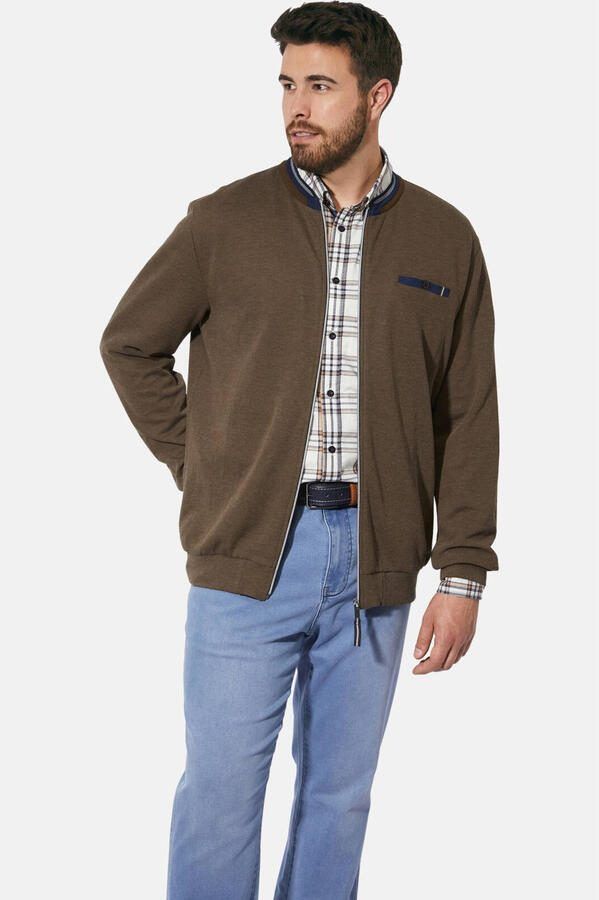 Charles Colby sweatvest DUKE RUPOLD Plus Size bruin - Foto 3