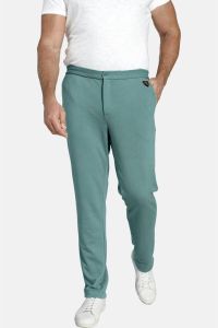 Charles Colby +FIT Collectie loose fit chino BARON BLAINE Plus Size turqoise
