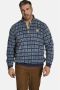 Charles Colby geruite sweater EARL LOWELL Plus Size blauw - Thumbnail 1