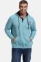 Charles Colby hoodie EARL ARLIN Plus Size turquoise - Thumbnail 1