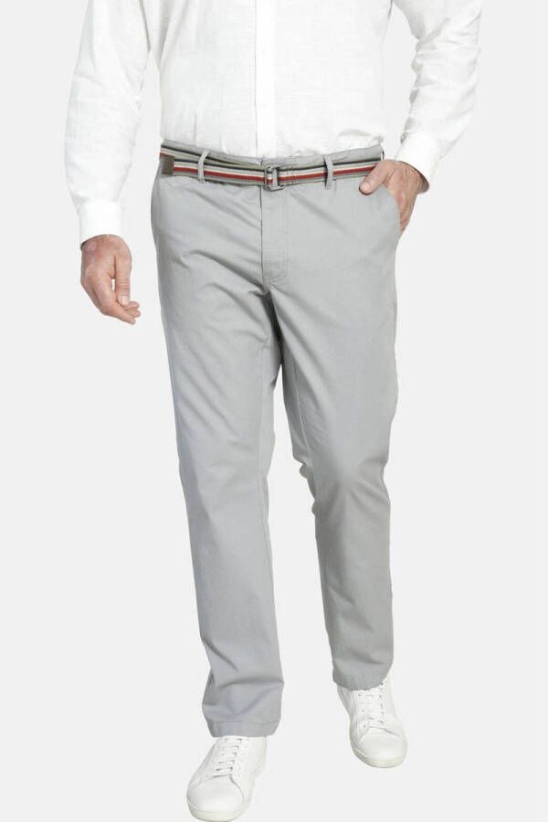 Charles Colby loose fit chino BARON MARCHA Plus Size lichtgrijs