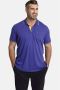 Charles Colby loose fit polo EARL FEN Plus Size met contrastbies paars - Thumbnail 1