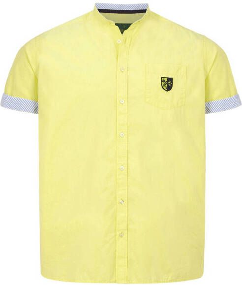 Charles Colby overhemd DUKE SHRIAN Plus Size geel