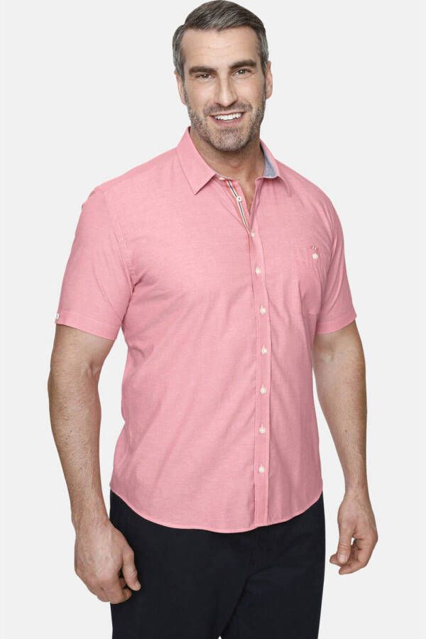 Charles Colby overhemd YVEN Plus Size roze