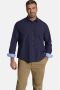 Charles Colby loose fit overhemd DUKE RYE Plus Size met all over print blauw - Thumbnail 1