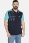 Charles Colby oversized polo EARL DARRY Plus Size donkerblauw - Thumbnail 1