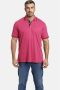 Charles Colby oversized polo EARL FEN Plus Size met contrastbies roze - Thumbnail 1