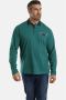 Charles Colby oversized polo EARL WYETT Plus Size petrol - Thumbnail 1