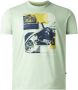 Charles Colby oversized T-shirt EARL BENJAMIN Plus Size lichtgroen - Thumbnail 1