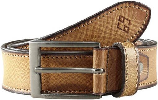 Charles Colby Plus Size leren riem LORD ORSON Plus Size bruin