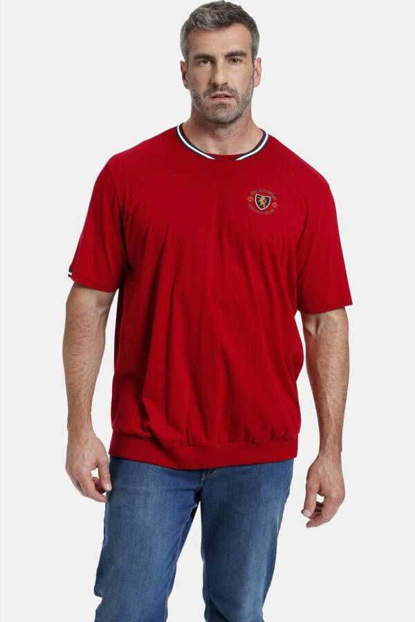 Charles Colby T-shirt EARL AILBERT- (set van 2) wit & rood