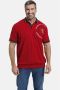 Charles Colby polo EARL ETHNEY Plus Size met contrastbies rood - Thumbnail 1