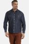 Charles Colby regular fit denim overhemd DUKE DAIRE Plus Size donkerblauw - Thumbnail 1