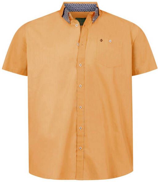 Charles Colby regular fit overhemd DUKE GRAYSON Plus Size met logo oranje
