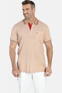 Charles Colby regular fit polo ARL IVOR Plus Size beige