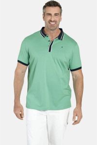 Charles Colby regular fit polo EARL FINGS Plus Size turqoise