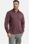 Charles Colby regular fit polo EARL TERRY Plus Size donkerrood - Thumbnail 1