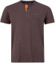 Charles Colby regular fit T-shirt DUKE COLIN Plus Size met all over print grijs - Thumbnail 1