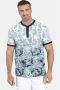 Charles Colby regular fit T-shirt EARL COLLYNS Plus Size met all over print blauw - Thumbnail 1