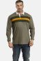 Charles Colby sweater EARL GARWY Plus Size olijfgroen - Thumbnail 1
