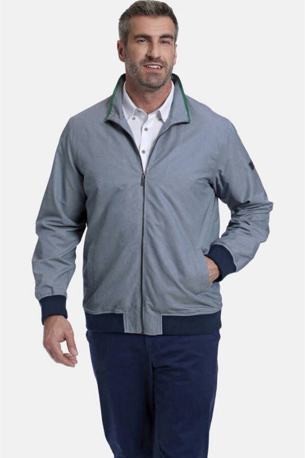 Charles Colby zomerjas SIR CICHTA Plus Size blauw
