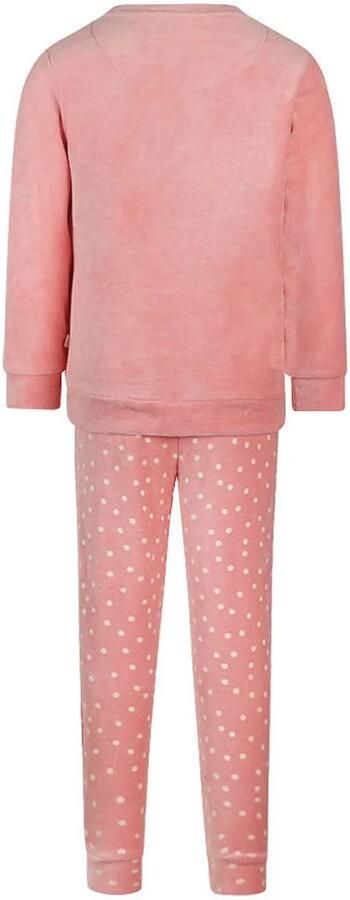 Charlie Choe pyjama met borduursels en stippen roze - Foto 2