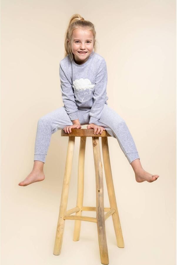 Charlie Choe pyjama met print grijs - Foto 2