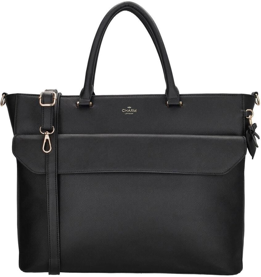 Charm London shopper Cambridge zwart
