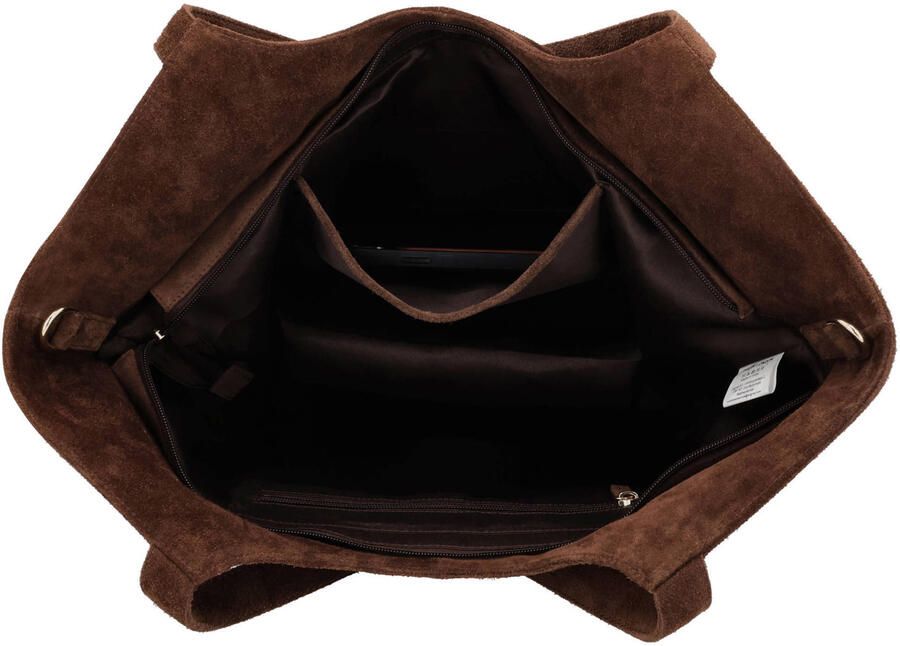 Charm London leren shopper Sevilla cognac - Foto 3