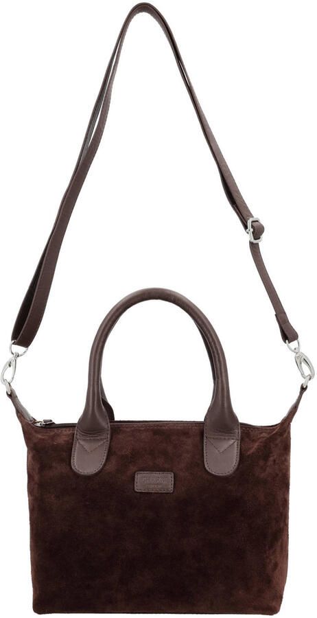Charm London leren mini shopper Buckingham Royale bruin - Foto 2